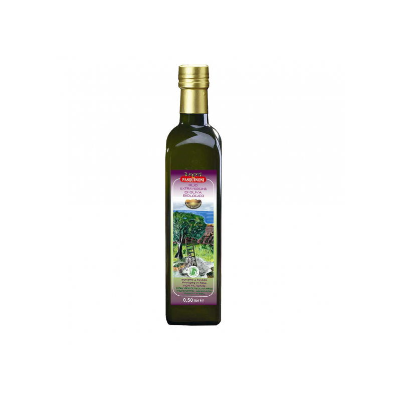 Olio Extravergine di Oliva Biologico - Bottiglia in Vetro 500 ml