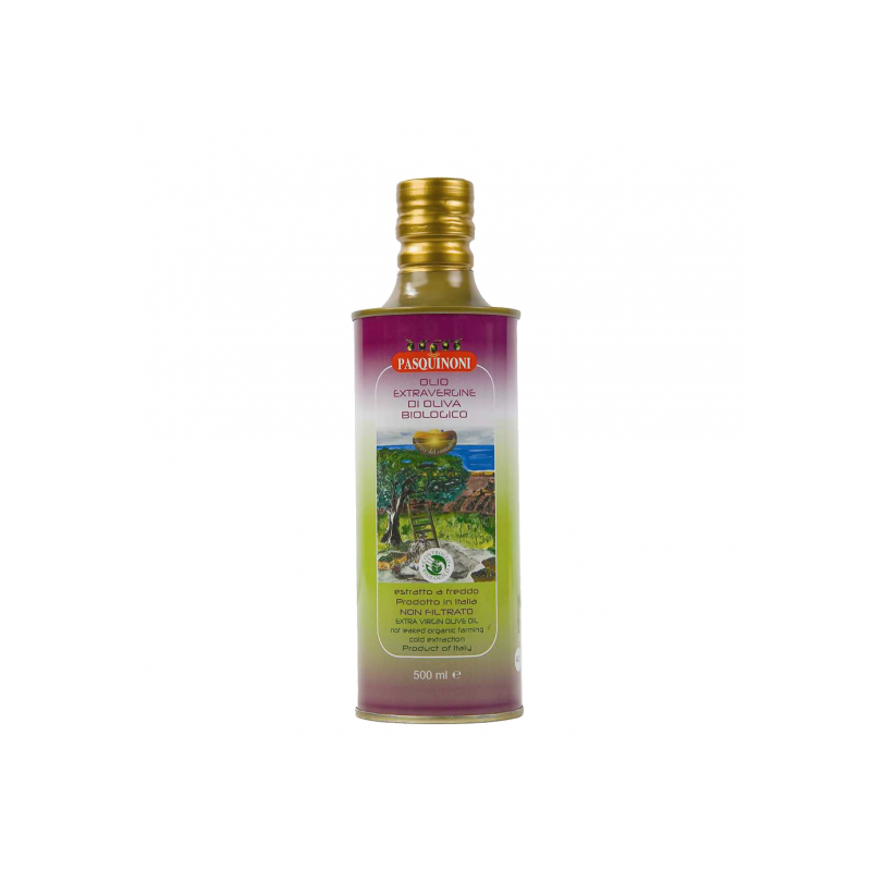 Organic Extra Virgin Olive Oil - Tin Bottle 750 ml