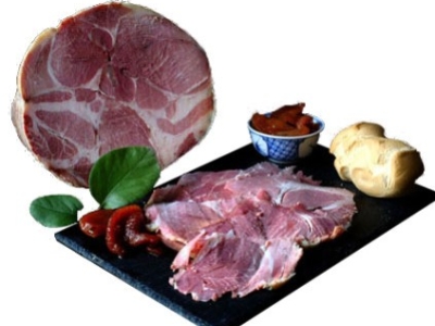 Cooked pork shoulder of San Secondo