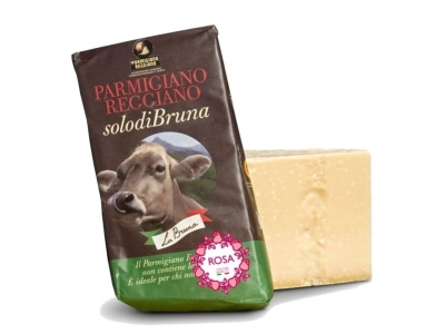 Parmigiano Reggiano from the milk of Alpine brown cows